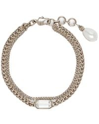 McQueen - Skull Embellished Bracelet - Lyst