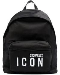 DSquared² - Icon Logo Printed Backpack - Lyst