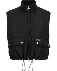 Barbour - Diamond-Quilted Stand Collar Vest - Lyst