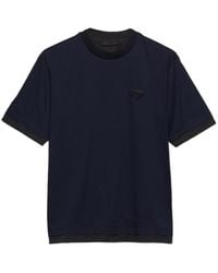 Prada - Cotton T-Shirt - Lyst