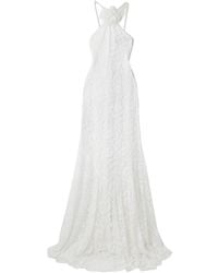 Rodarte - Appliquéd Organic Cotton-Blend Lace Gown - Lyst