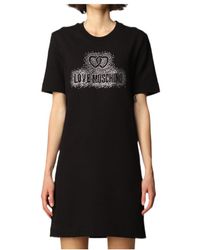 Moschino - Logo T-Shirt Dress - Lyst