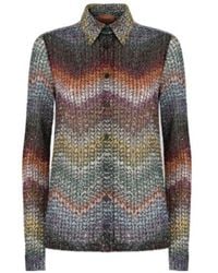 Missoni - Sequin Mixed Lamé Shirt - Lyst
