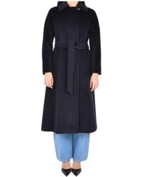 Max Mara - Studio Tenzone Tied-Waist Long-Sleeved Coat - Lyst