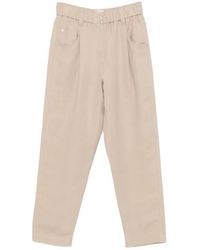 Brunello Cucinelli - Elastic-Waist Trousers - Lyst