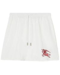 Burberry - Heart Knight Cotton Mini Skirt - Lyst