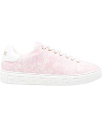 Versace - Greek Key Baroque Sneakers - Lyst