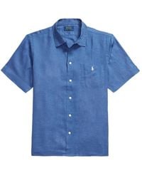 Polo Ralph Lauren - Embroidered Pocket Linen Shirt - Lyst