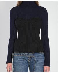 Jean Paul Gaultier - Ribbed Knit Pullover - Lyst
