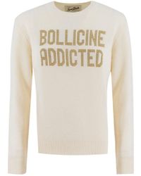 MC2 Saint Barth - Bollicine Addicted Intarsia Crewneck Jumper - Lyst