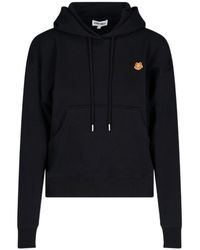 KENZO - Tiger Crest Embroidered Drawstring Hoodie - Lyst