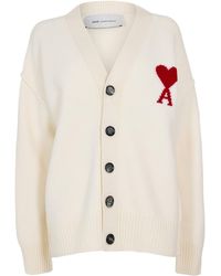 Ami Paris - Knitted Cardigan - Lyst