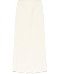Ferragamo - Ferragamo High-Waist Straight Hem Maxi Skirt - Lyst