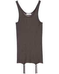 Lemaire - Suspenders Seamless Rib Tank Top - Lyst