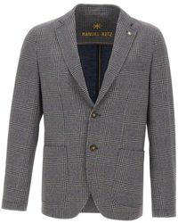 Manuel Ritz - Sempre Houndstooth Blazer - Lyst