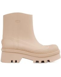 Chloé - Chloé Round Toe Chelsea Boots - Lyst