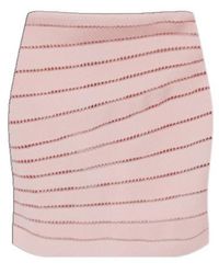 Balmain - Textured Mini Knitted Skirt - Lyst