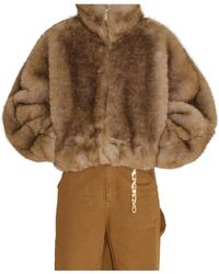 DARKPARK - Faux Fur Short Coat - Lyst