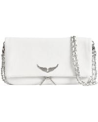 Zadig & Voltaire - Rock Grained Leather Clutch Bag - Lyst