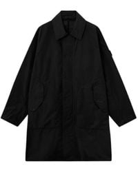 Stone Island - Logo-Patch Coat - Lyst