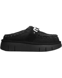Mou - Crochet Slip-On Sandals - Lyst