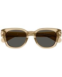 Gucci - Eyewear Rectangle Frame Sunglasses - Lyst