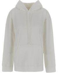 MM6 by Maison Margiela - Logo-Embroidered Drawstring Hoodie - Lyst