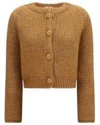 forte_forte - Chunky Knit Buttoned Cardigan - Lyst