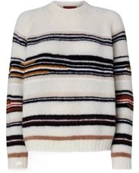 Missoni - Striped Crewneck Jumper - Lyst