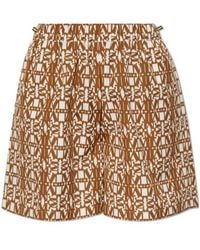 Max Mara - Taiga All-Over Logo Printed Shorts - Lyst