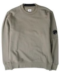 C.P. Company - Diagonal Raised Fleece Crewneck Lens Sweatshirt - Lyst