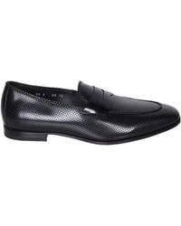 Santoni - Round-Toe Slip-On Loafers - Lyst