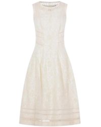 Ermanno Scervino - Floral Panelled Dress - Lyst