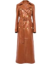 Chloé - Leather Military Trench Coat - Lyst