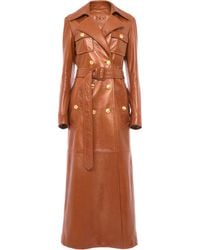 Chloé - Leather Military Trench Coat - Lyst