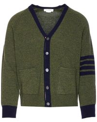 Thom Browne - 4 Bar Striped V-Neck Cardigan - Lyst