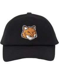 Maison Kitsuné - Embroidered-Logo Patch Cap - Lyst