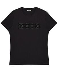 Iceberg - Round-Necked Logo T-Shirt - Lyst