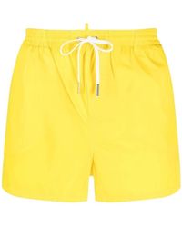 DSquared² - Logo-Printed Drawstring Swim Shorts - Lyst