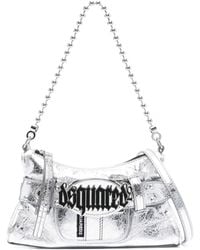 DSquared² - Gothic Logo-Plaque Zipped Clutch Bag - Lyst