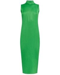 Pleats Please Issey Miyake - April Pleated Midi Dress - Lyst