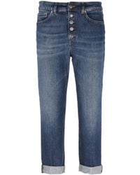 Dondup - Button-Fly Cuffed Jeans - Lyst