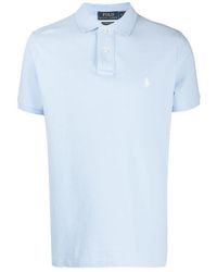 Polo Ralph Lauren - Logo Embroidered Short-Sleeved Polo Shirt - Lyst