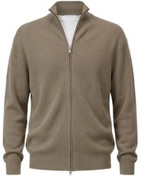 Closed - Ribbed Zip-Up Cardigan - Lyst