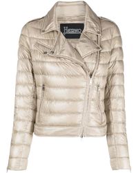 Herno - Quilted Zip-Up Jacket - Lyst