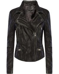 AllSaints - Quilted Moto Jacket - Lyst