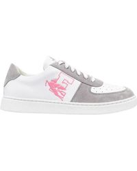 Etro - Pegaso Leather Sneakers - Lyst