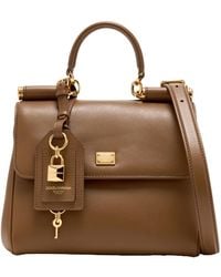 Dolce & Gabbana - My Sicily Logo Plaque Handbag - Lyst