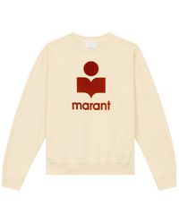 Isabel Marant - Logo Flocked Crewneck Sweatshirt - Lyst