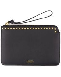 Isabel Marant - Leather Oskan Flat Pouch - Lyst